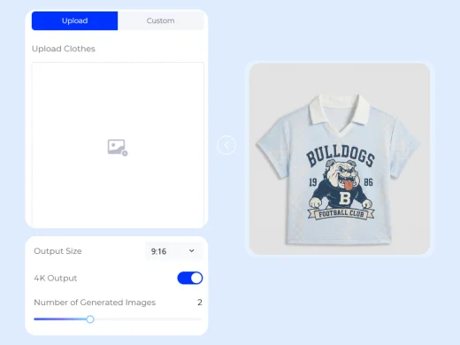 Upload or Describe the Clothes