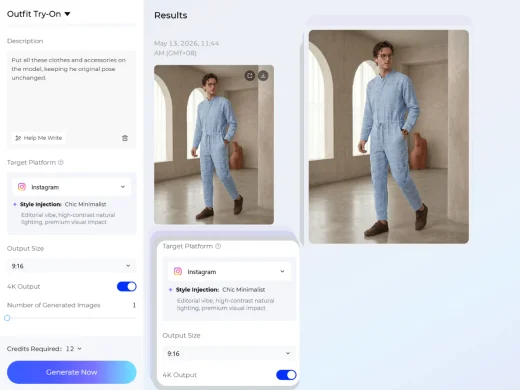 Export Your Outfit Image