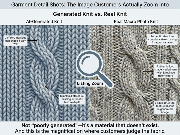 Garment Detail Shots: The Image Customers Actually Zoom Into