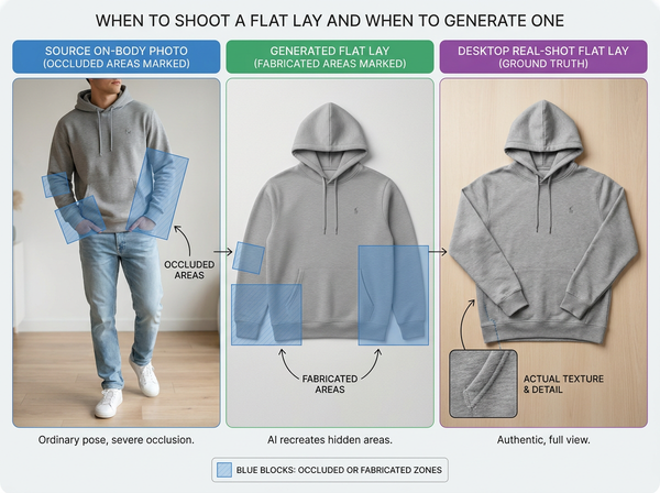 When to Shoot a Flat Lay and When to Generate One