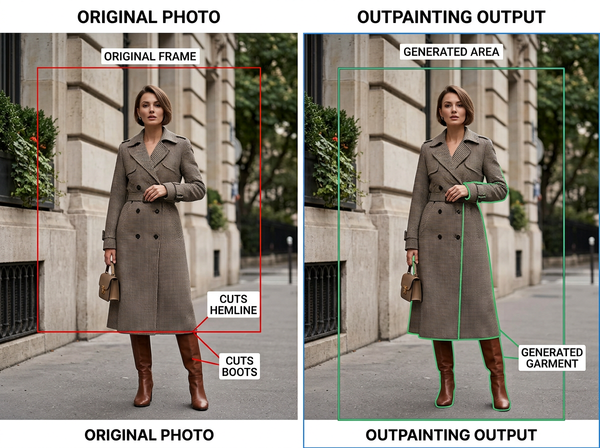 What Gets Invented When You Extend a Photo