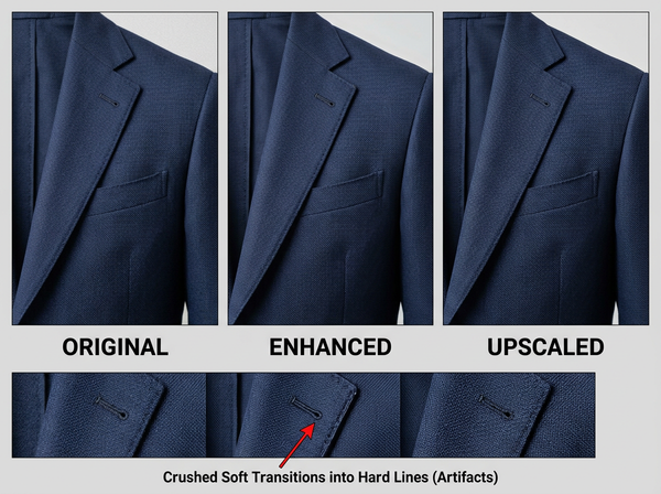 Enhancing an Image Is Not the Same as Upscaling It