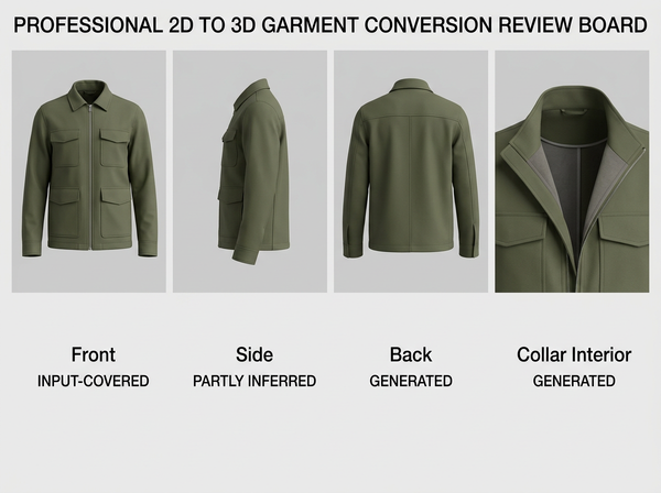 From 2D to 3D Clothing: What the Conversion Can Infer