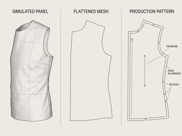 Handing 3D Files to a Factory: They Still Need Flat Patterns