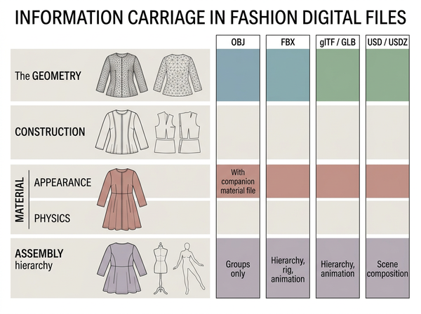 3D Clothing File Formats: What Each One Drops