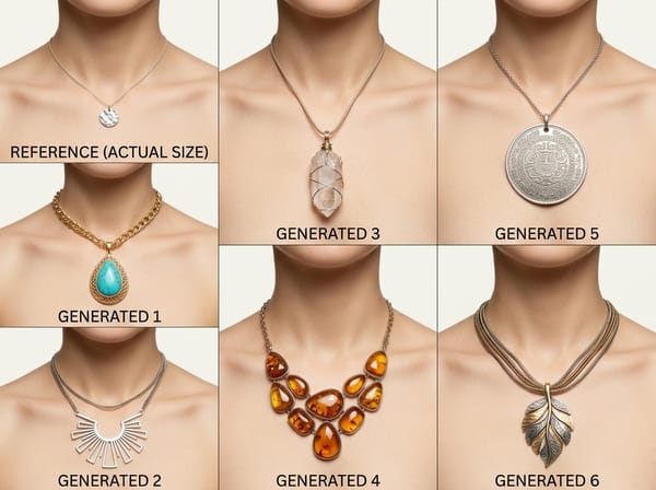 Jewelry on Models: Scale Has No Reference Without Skin